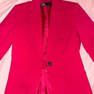 Zara Men's Pink Blazer